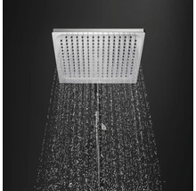 Pomme de douche rectangulaire avec jet d''eau