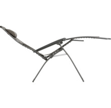 Chaise longue de jardin avec coussin de tête
