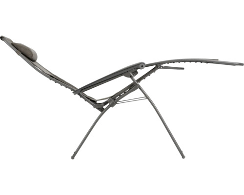 Chaise longue de jardin avec coussin de tête