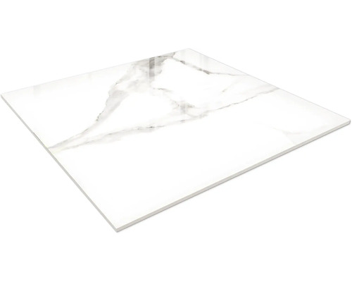 Carreau de sol carré aspect marbre