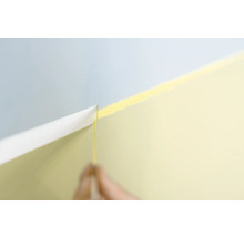 Abgeklebte Wand für Malerarbeiten