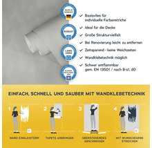 Tapetenrolle mit Informationen zur Anbringung und Eigenschaften