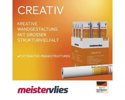 Meistervlies Creativ für kreative Wandgestaltung mit Strukturvielfalt