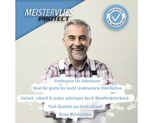 Meistervlies Protect Vliestapete mit Profi Qualität Siegel