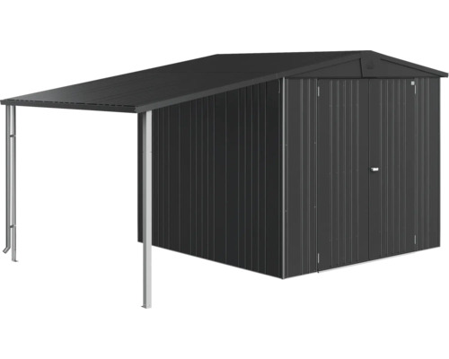 Abri de jardin en métal avec extension