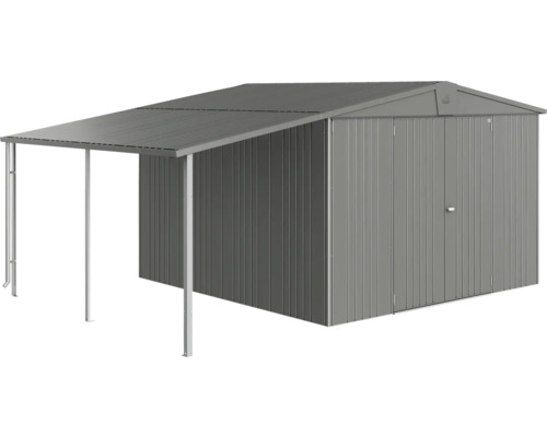 Metall Gerätehaus mit Vordach für Gartengeräte und Werkzeuge