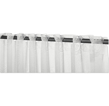 Tringle à rideaux avec rideaux blancs