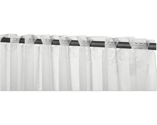 Tringle à rideaux avec rideaux blancs