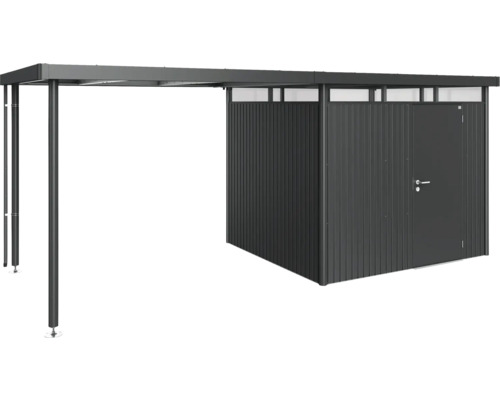 Abri de jardin en métal avec extension