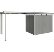 Garage à vélos avec remise à outils et abri