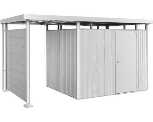 Abri de jardin avec porte coulissante et toit