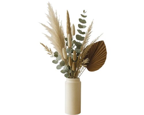 Dekorative Trockenblumen in einer Vase
