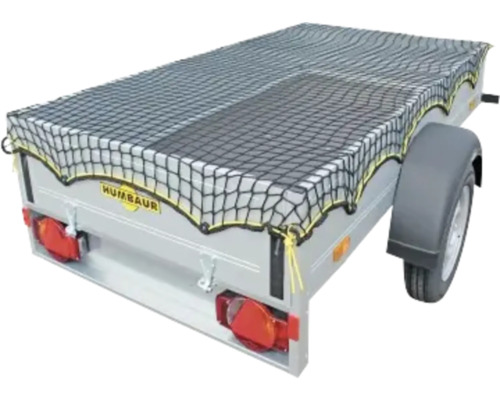 Remorque avec filet de sécurité de chargement