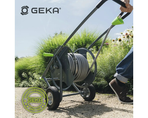 Geka Schlauchwagen mit Schlauch und Geka Logo