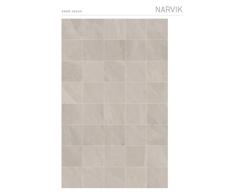 Motif de carreaux Narvik Sand, 60x60 cm