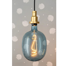 Glühbirne mit goldenem Sockel