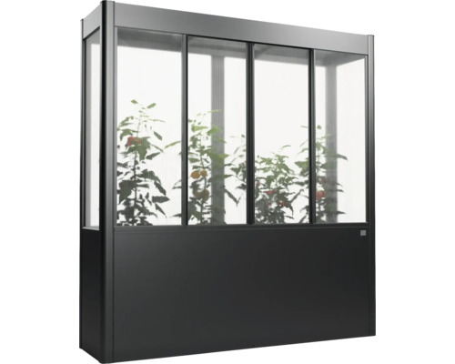 Hochbeet mit Überdachung aus Polycarbonatplatten für den Garten