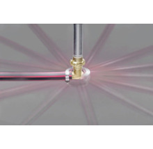 Bewässerungsanlage mit Schlauchanschluss im Betrieb