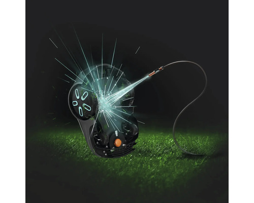 Rasenmäher-Roboter im Einsatz auf Gras