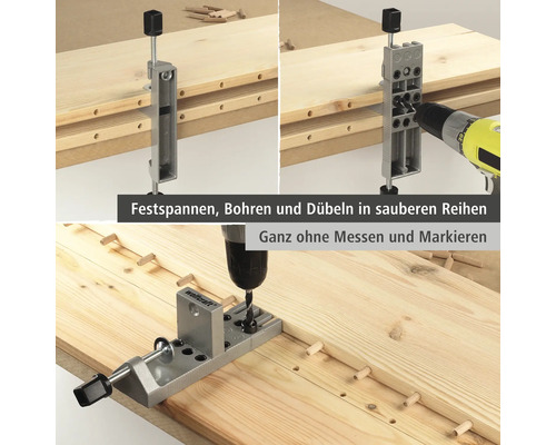 Dispositif de tourillon avec perceuse sur planches de bois