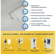 Rouleau de papier peint ingrain avec avantages du produit et instructions de montage