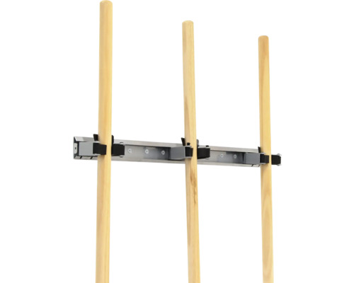 Support mural avec manches en bois pour ranger les outils