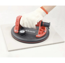 Ventouse de carreleur avec manomètre et main