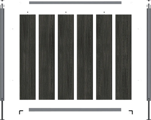 Terrassendiele aus Holz mit Rahmen