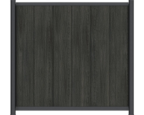 Sichtschutzzaun aus WPC mit Rahmen