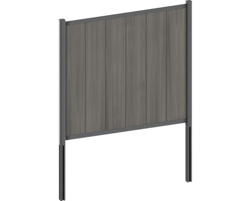 Panneau de clôture de jardin avec cadre et panneaux de bois