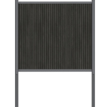 Clôture de jardin en bois et métal