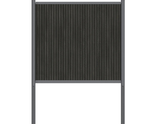 Clôture de jardin en bois et métal