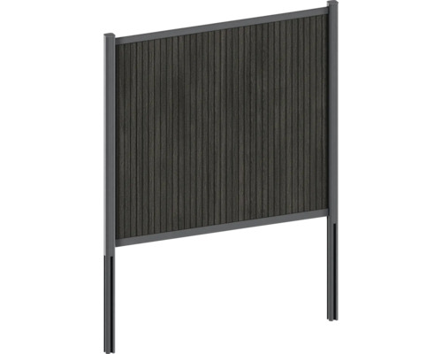 Clôture de jardin en bois et métal