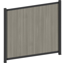 Panneau de confidentialité en bois et métal