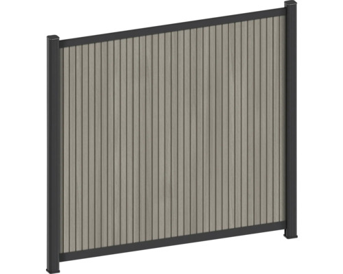 Panneau de confidentialité en bois et métal