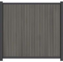 Clôture de jardin en bois et métal