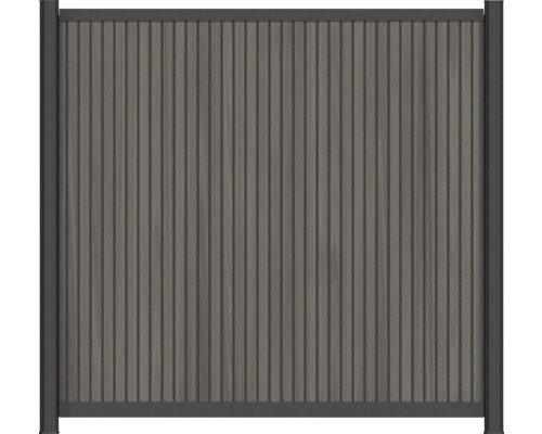 Clôture de jardin en bois et métal