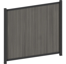 Clôture de confidentialité en plastique et métal