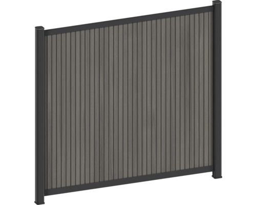 Clôture de confidentialité en plastique et métal