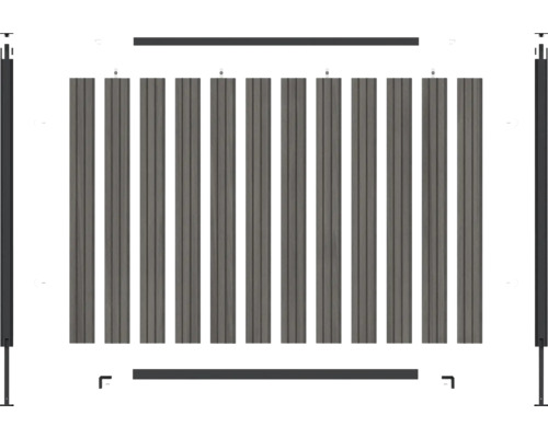 Éléments de clôture et accessoires pour le jardin