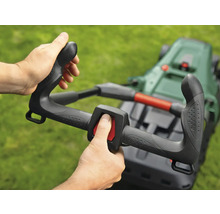 Bedienung eines Rasenmähers mit Griff