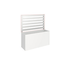 Blumenkasten mit Rankgitter