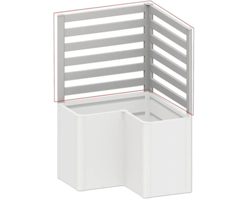 Jardinière surélevée avec treillis en plastique