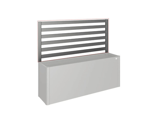 Sichtschutz für Pflanzkübel mit horizontalen Streben