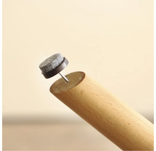 Patins en feutre à monter sur un pied de meuble