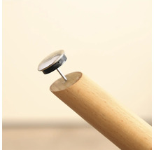 Patins pour meubles avec goujon en bois