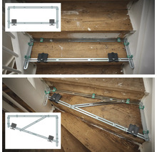 Rénovation d'escalier avec équerre d'escalier et marches d'escalier