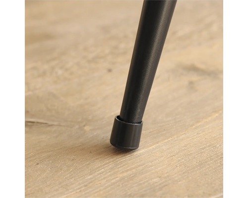 Detailansicht eines Möbelbeins mit Bodenschoner