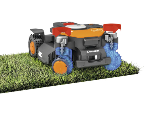 Robot tondeuse Landroid sur l'herbe
