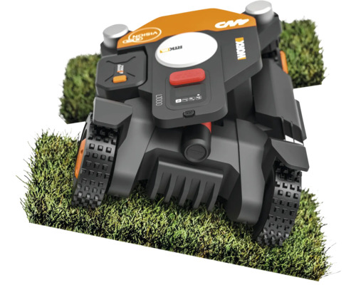 Robot tondeuse Worx Landroid Vision sur gazon